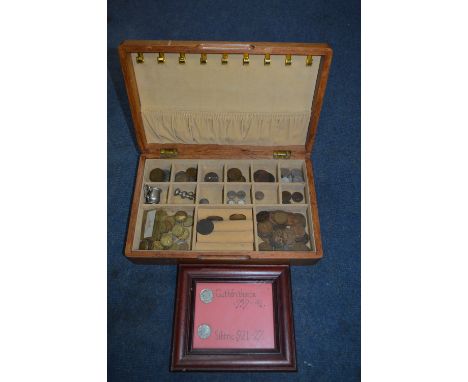 Trinket Box with Collection of British Coinage etc.
