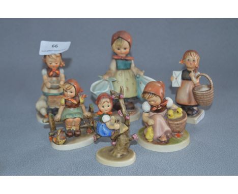 Collection of Six Goebel West German Figurines 