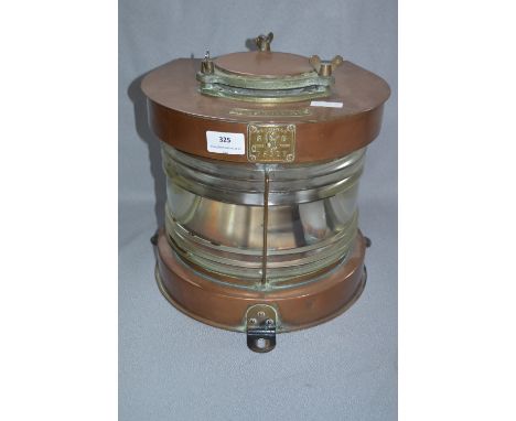 Copper & Brass Ship's Mast Head Lamp 