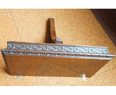 Good quality mahogany wall shelf