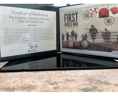 The centenary of the first world war silver half crown limited edition set 