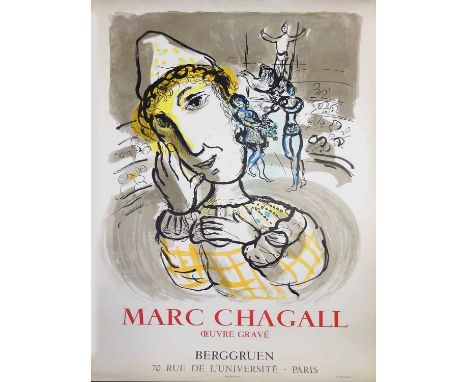 MARC CHAGALL 'Oeuvre gravé', 1967, lithograph, printed by Mourlot for Berggruen Gallery, Paris, 86.5cm x 56cm, unframed.