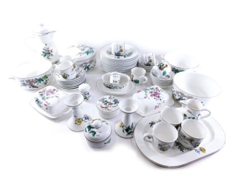 A Villeroy &amp; Boch Botanica pattern part dinner and tea service, decorated with floral specimens, to include tureens, meat