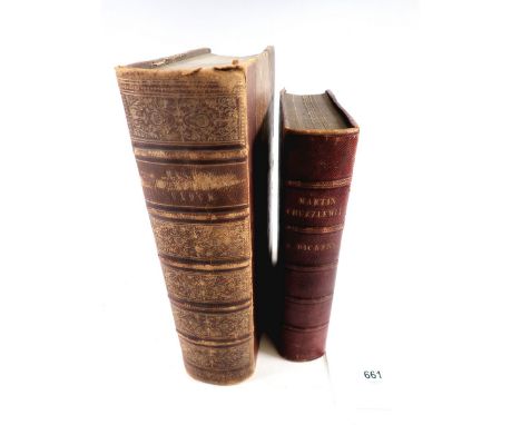 Martin Chuzzlewit by Charles Dickens First Edition, second issue and Master Humphreys Clock 1840, Three volumes bound as one 