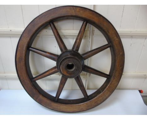 Vintage style coopered cart wheel