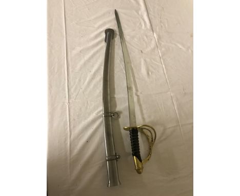 Reenactors 19th c style French sword and scabbard.