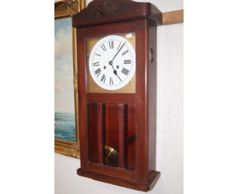 Oak cased mantel clock