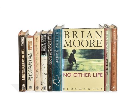 Brian Moore, Works, many early and first editions, most signed by the author [Toronto and others mostly UK, 1971-1997] A grou