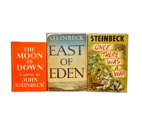 John Steinbeck, Works, first editions [UK and US, 1942-1958] three works, comprising: The Moon is Down (1942, small nick to d