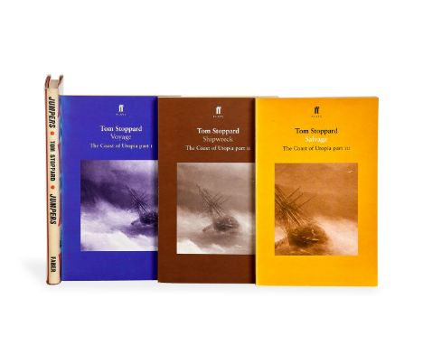 Tom Stoppard, Works, signed by the author [London, 1972-2002] A group of 4 works, comprising: Jumpers (1972, hardback edition