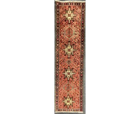 North west persian heriz runner, 295cm x 80cm