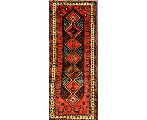A South West Persian Lori runner, 200cm x 78cm