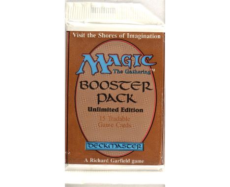 Magic The Gathering TCG - Unlimited Edition Booster Pack. Sealed. Contains 15 MTG trading cards from the Unlimited Edition re