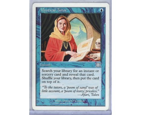 Magic The Gathering TCG. Mystical Tutor.  6th Edition MTG Card. Provenance: from the collection of a former player who starte