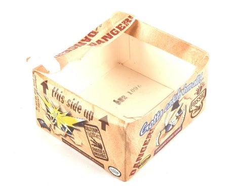Pokemon TCG. Empty Fossil 1st edition booster box. Please note the box is damaged and missing its lid/the top. This item is f