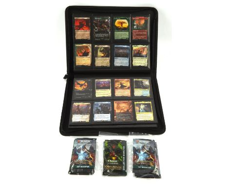 Magic the Gathering TCG. Lot of approximately 150-200 MTG Lord of the Ring Tales of Middle Earth cards, most are stored in a 