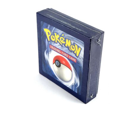 Pokemon TCG. Sealed Pokemon Press Kit Demo Box containing 3 base set booster packs a 2-Player Starter Deck, a door/window sti