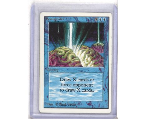 Magic The Gathering TCG. Braingeyser Unlimited Edition. Unlimited Braingeyser MTG card. Provenance: from the collection of a 
