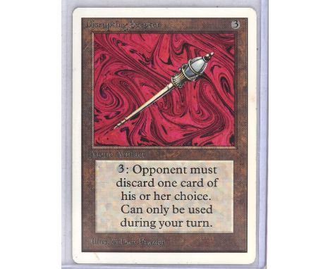 Magic The Gathering TCG. Disrupting Scepter. Unlimited Edition MTG card. Provenance: from the collection of a former player w