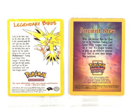 Pokemon TCG. Two sealed Wizards of the Coast black star Promos including Ancient Mew and Moltres. Please note the Moltres car