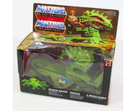 A boxed He-Man Masters Of The Universe Mattel Dragon Walker, 27cm wide.