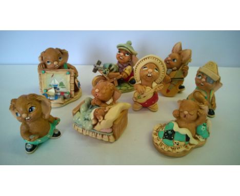 8 boxed Pendelfin figures to include: Bliss, Sweep, Big Spender.