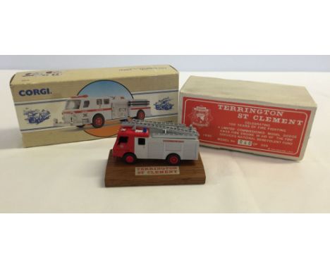 A boxed Ltd Edition Corgi American La France 'Denver' fire engine together with a Ltd Edition Terrington St Clement (Norfolk 