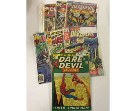 7 vintage Marvel Daredevil comics (1967-79) comprising issues #94, #95, #99 & #159 together with annuals #1, #2, and #3.