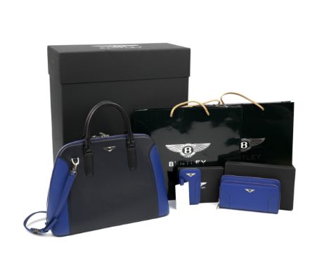 A Bentley Continental limited edition lady's leather handbag and accessories suite,modern, Italian manufacture, limited editi