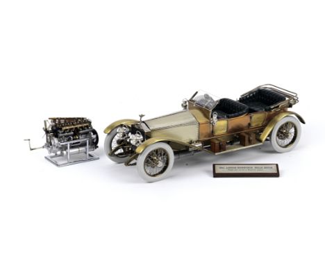 A 1:15 scale model of a 1912 Rolls-Royce 40/50Hp London-Edinburgh Tourer 'The Mystery' and model engine, by Gerald Wingrove,f