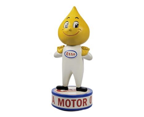 A hand-painted 'Mr Drip' standing forecourt display figure,modern, fibreglass construction, depicting the Esso advertising ch