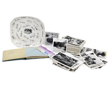 An Autograph book with signatures of many racing drivers,From the estate of the late Ken Rider (1944-2022)including 12 World 