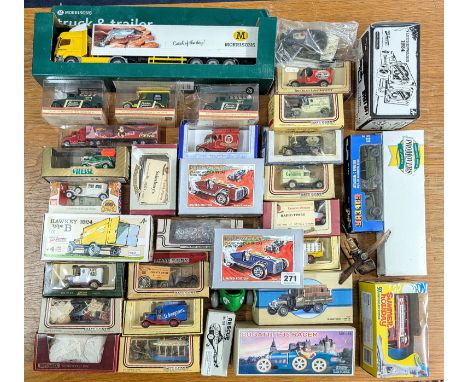 Schylling, 72770- 'Speedway Racer' wind-up tin car model, boxed, with approx. 29 diecast models, makes of Lledo, Oxford, Schy