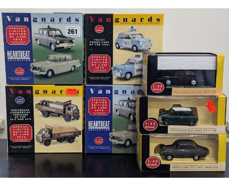 Vanguards, HB1002- a limited edition 'Heartbeat Collection' diecast model set, with 3 Vanguards limited edition sets and 3 Va