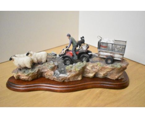 A Border Fine Arts limited edition figure group, 'All in a Days Work' model number BO539 by Kirsty Armstrong, limited edition