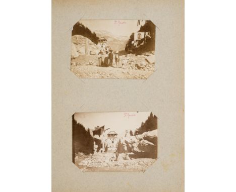 France, Mont Blanc etc.- Photograph album of views in St Gervais (Mont Blanc), Arly valley, Chamonix etc., 99 photographs, al