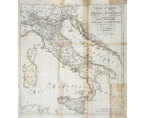 Atlases.- Reichard (C. T.) Atlas Portatif et Itineraire de L'Europe, seventh edition, half-title, 9 folding engraved maps, a 