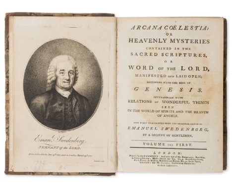 Swedenborg (Emanuel) Arcana Coelestia: or Heavenly Mysteries contained in the Sacred Scriptures ..., 13 vol. with Index, engr