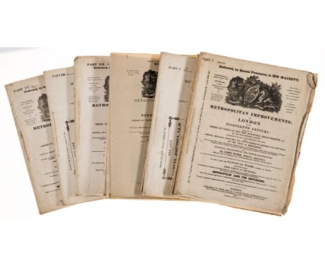 London.- Shepherd (Thomas Hosmer) &amp; James Elmes. Metropolitan Improvements; or London in the Nineteenth Century, 16 parts