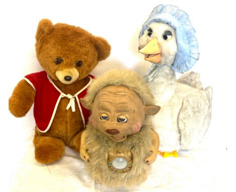 Selection of 3 Vintage character story tellers includes Yano The Interactive Storyteller (The original San Francisco Toy Make