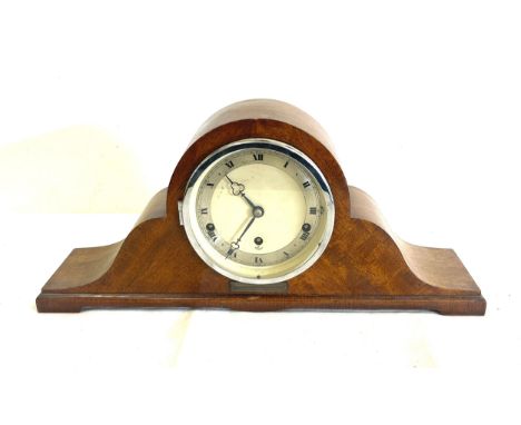 Vintage Elliott 3 key hole Nelson style mantel clock, untested 