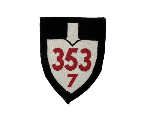 Shoulder patch embroidered on a black background - RAD. A patch indicating affiliation to the appropriate unit, in this case 