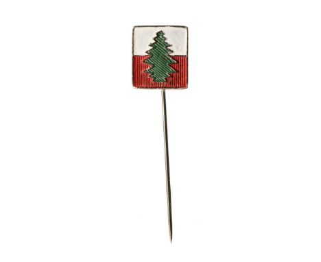 Miniature enamel badge of the 3rd Carpathian Rifle Division. Badge in the form of a patch of the 3rd Carpathian Rifle Divisio