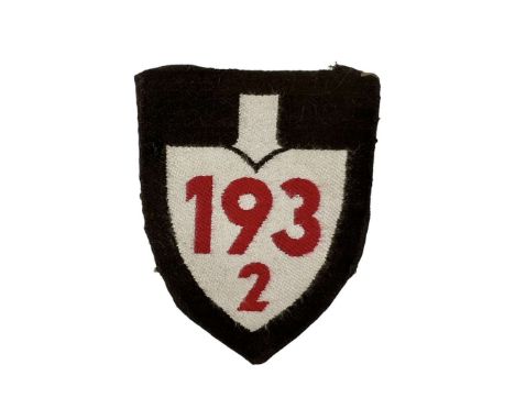 Shoulder patch embroidered on a black background - RAD. A patch indicating affiliation to the appropriate unit, in this case 