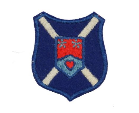 Badge of Honor awarded to the 10th Dragoons by Lanark County Council and Lord Hamilton of Dalzell. A badge in the shape of a 