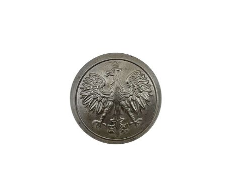 A rare coat button made in occupied Germany in Lüdenscheid.&nbsp;Diameter: 25mm