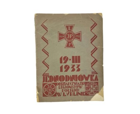 One-day book published on the occasion of Commander Józef Piłsudski's name day by the Association of Polish Legionnaires - Lu