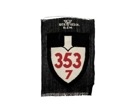 Shoulder patch embroidered on a black background - RAD. A patch indicating affiliation to the appropriate unit, in this case 