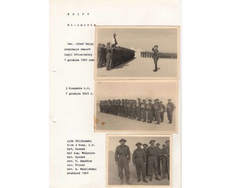 A4 size sheet containing 3 photos, two of them in postcard size and one with dimensions of 10.5 cm x 8.4 cm. Photos described