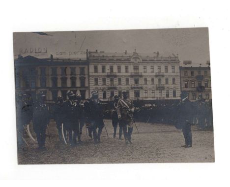 Second Polish Republic Józef Piłsudski at the troop review before the parade on the occasion of the anniversary of the establ